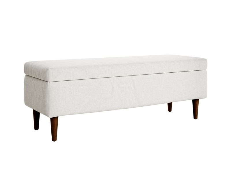 The Essential Storage Bench in Hemp