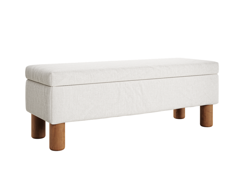 The Essential Storage Bench in Hemp