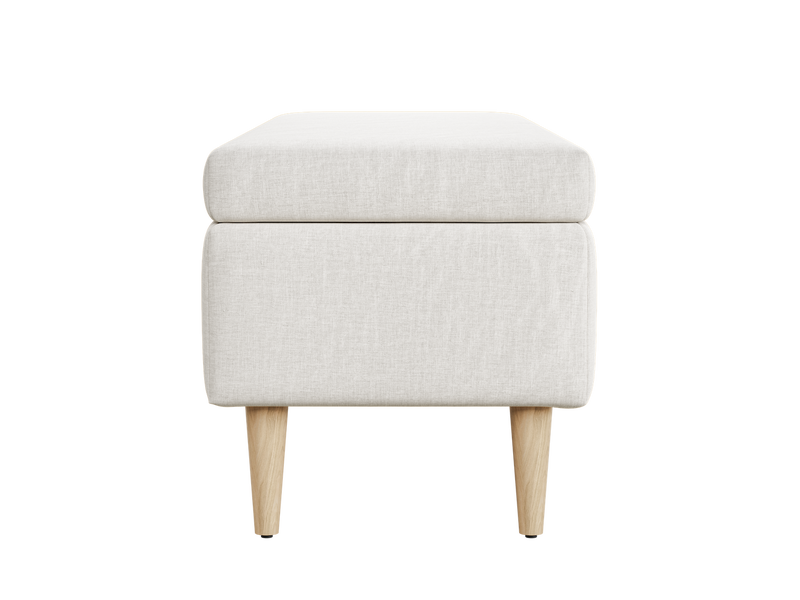 The Essential Storage Bench in Hemp