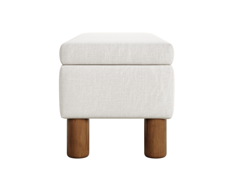 The Essential Storage Bench in Hemp