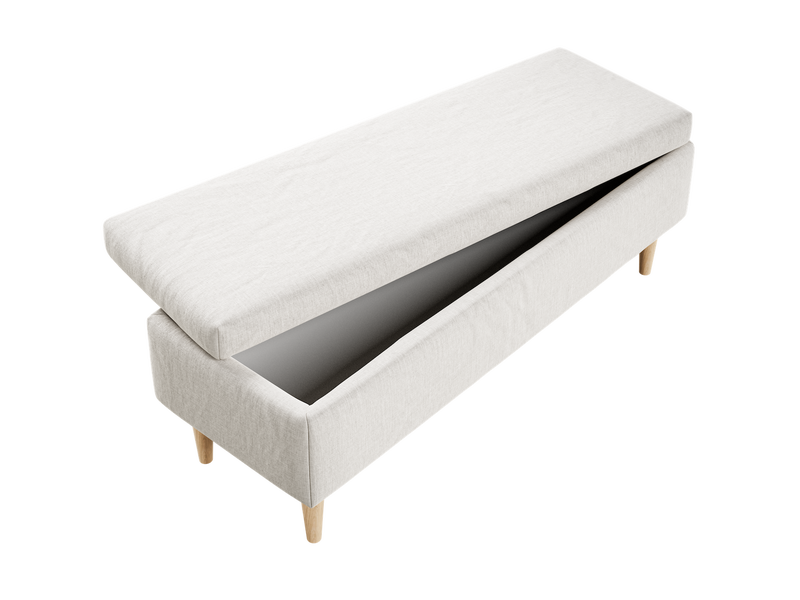 The Essential Storage Bench in Hemp