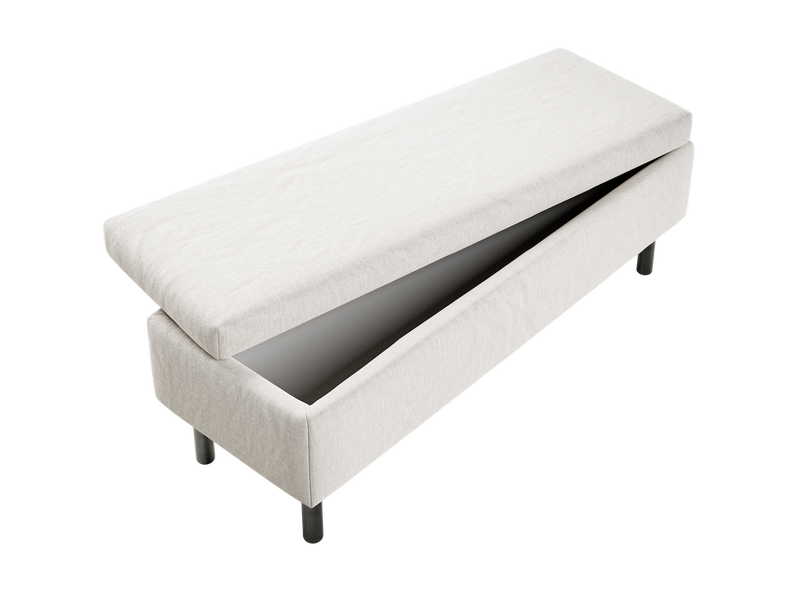 The Essential Storage Bench in Hemp
