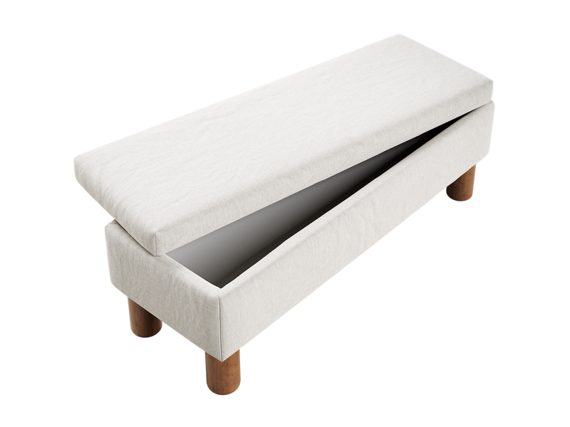 The Essential Storage Bench in Hemp