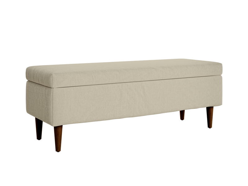 The Essential Storage Bench in Hemp