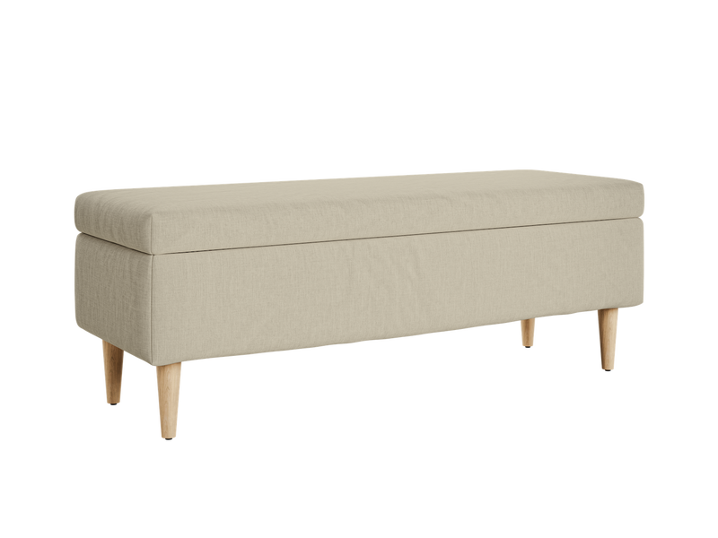 The Essential Storage Bench in Hemp