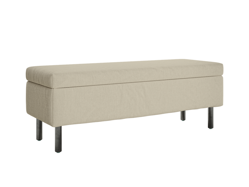 The Essential Storage Bench in Hemp