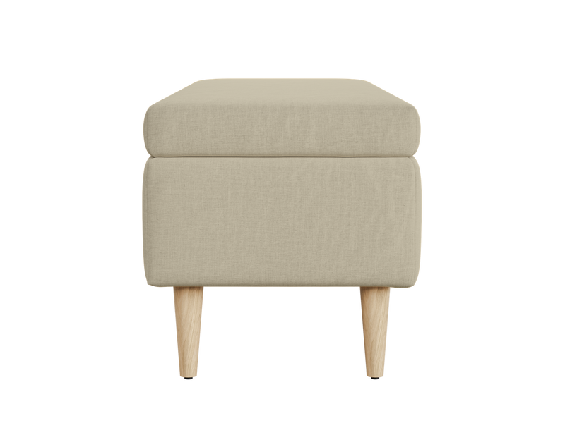 The Essential Storage Bench in Hemp