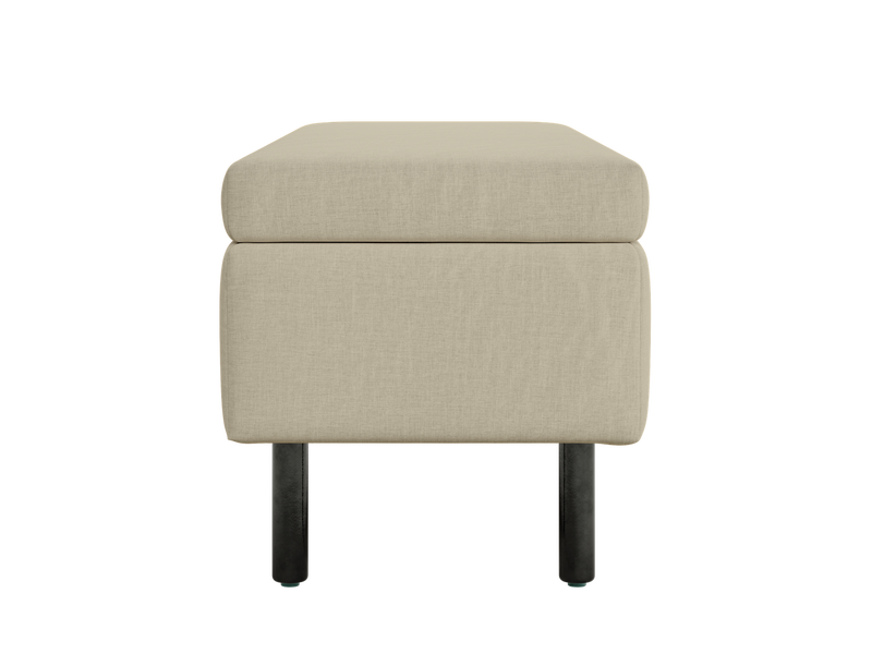 The Essential Storage Bench in Hemp