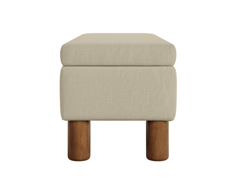 The Essential Storage Bench in Hemp