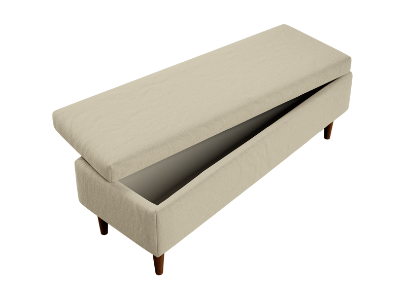 The Essential Storage Bench in Hemp