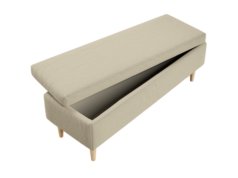 The Essential Storage Bench in Hemp