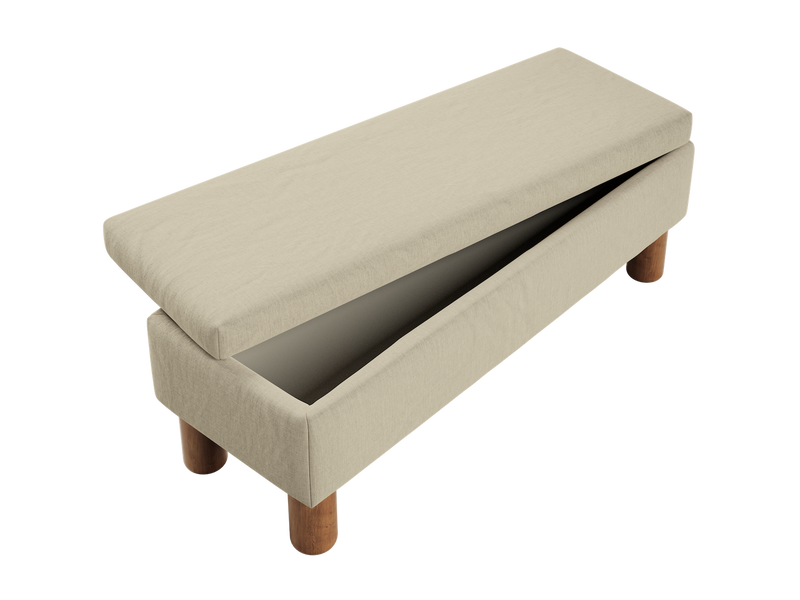 The Essential Storage Bench in Hemp