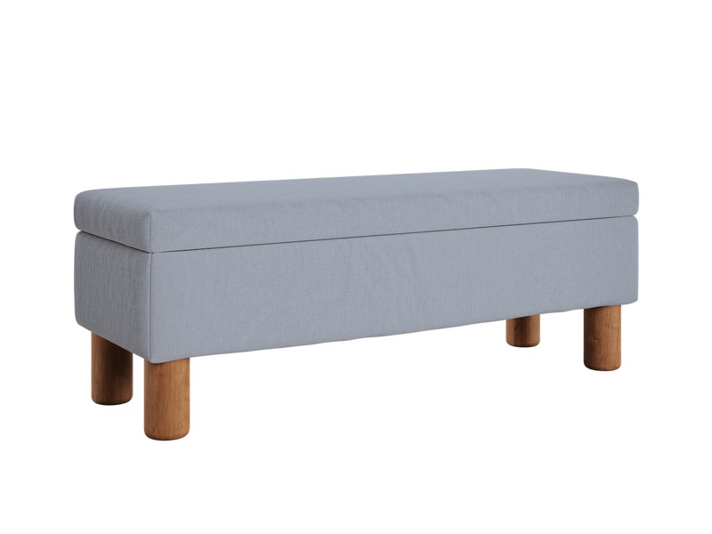 The Essential Storage Bench in Hemp