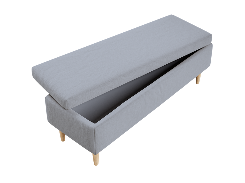 The Essential Storage Bench in Hemp