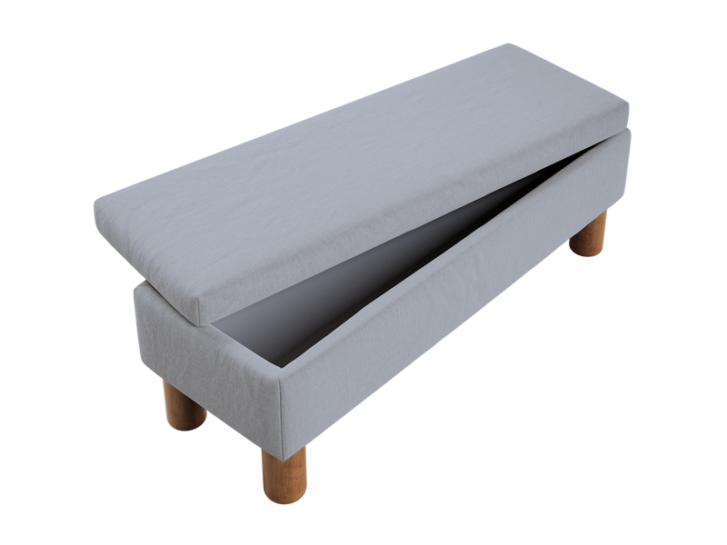 The Essential Storage Bench in Hemp