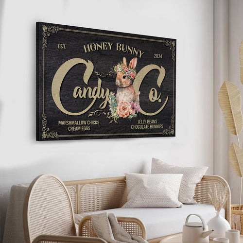 Honey Bunny Candy Company Sign III