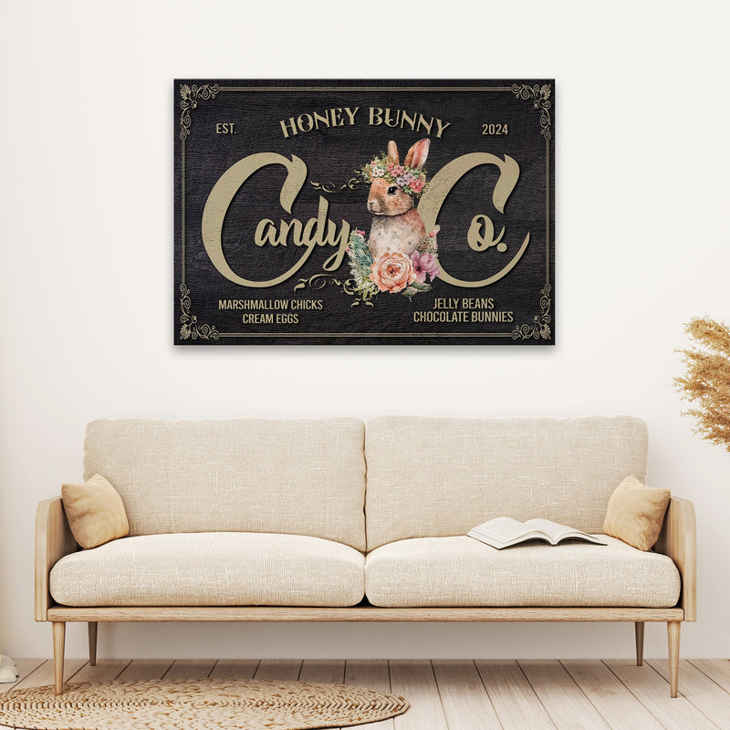 Honey Bunny Candy Company Sign III