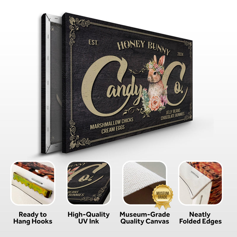 Honey Bunny Candy Company Sign III