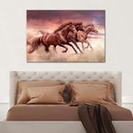 Three Running Horses Wall Art