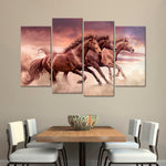 Three Running Horses Wall Art