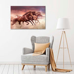 Three Running Horses Wall Art