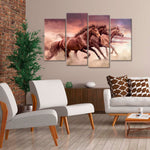 Three Running Horses Wall Art
