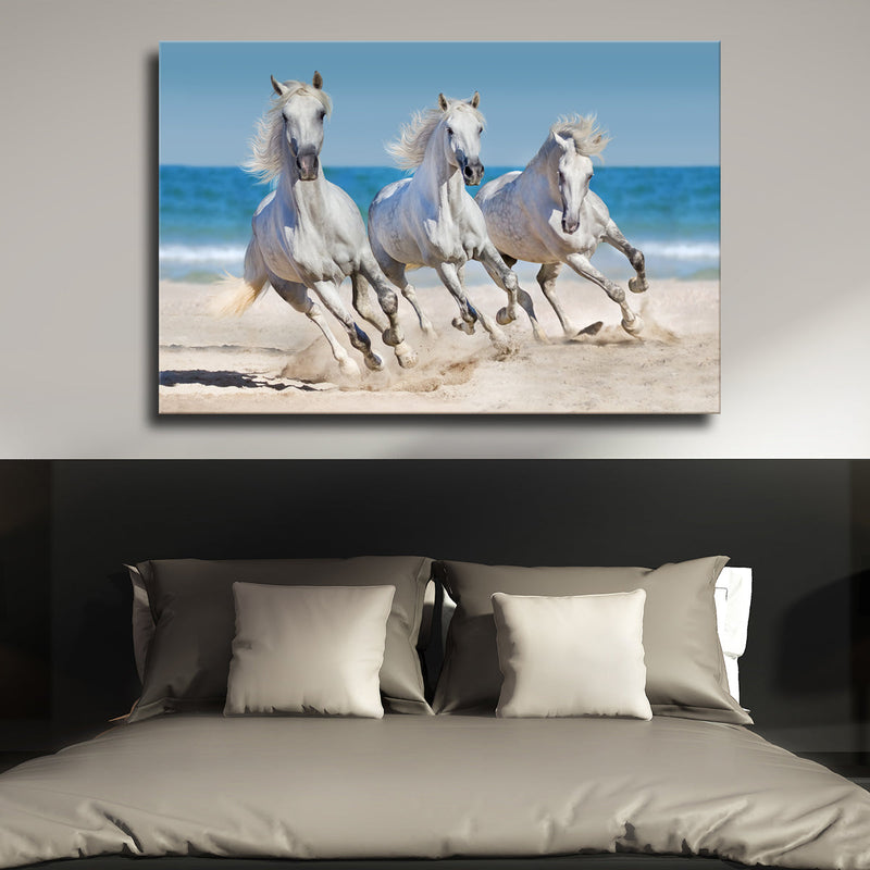 Wild Beach Horses Wall Art