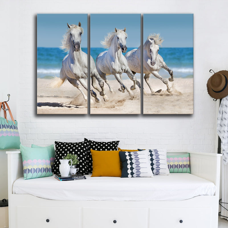 Wild Beach Horses Wall Art