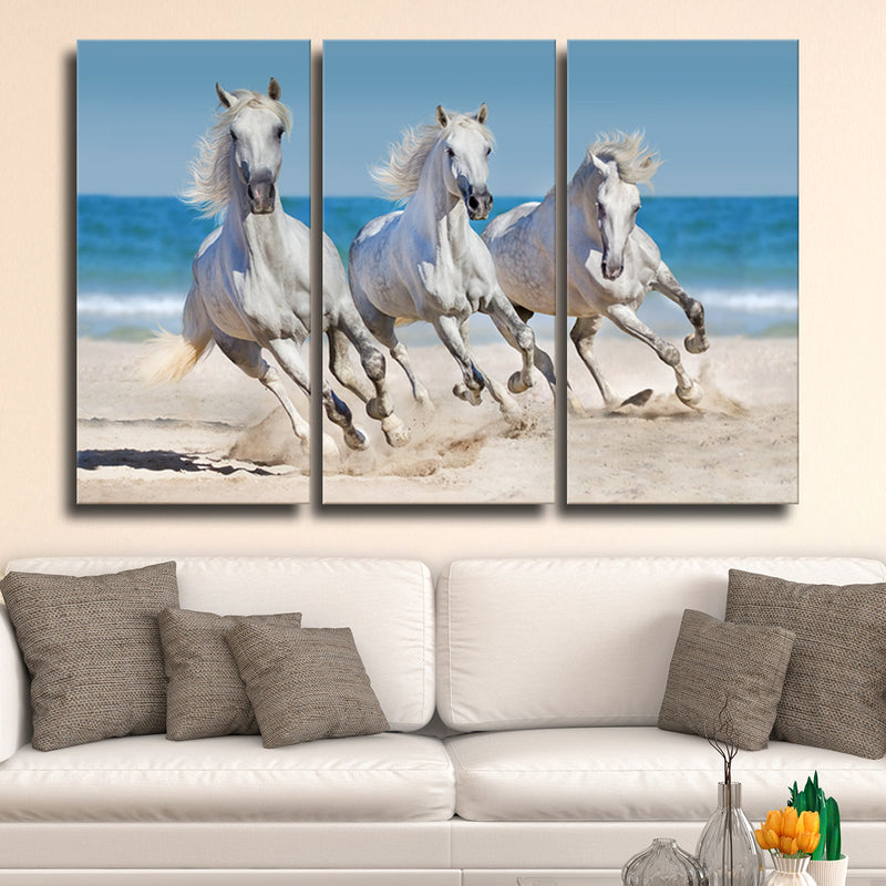 Wild Beach Horses Wall Art