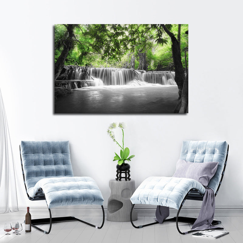 Pop Tropical Waterfall Wall Art