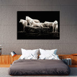 White Wolves Wall Art
