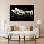 White Wolves Wall Art