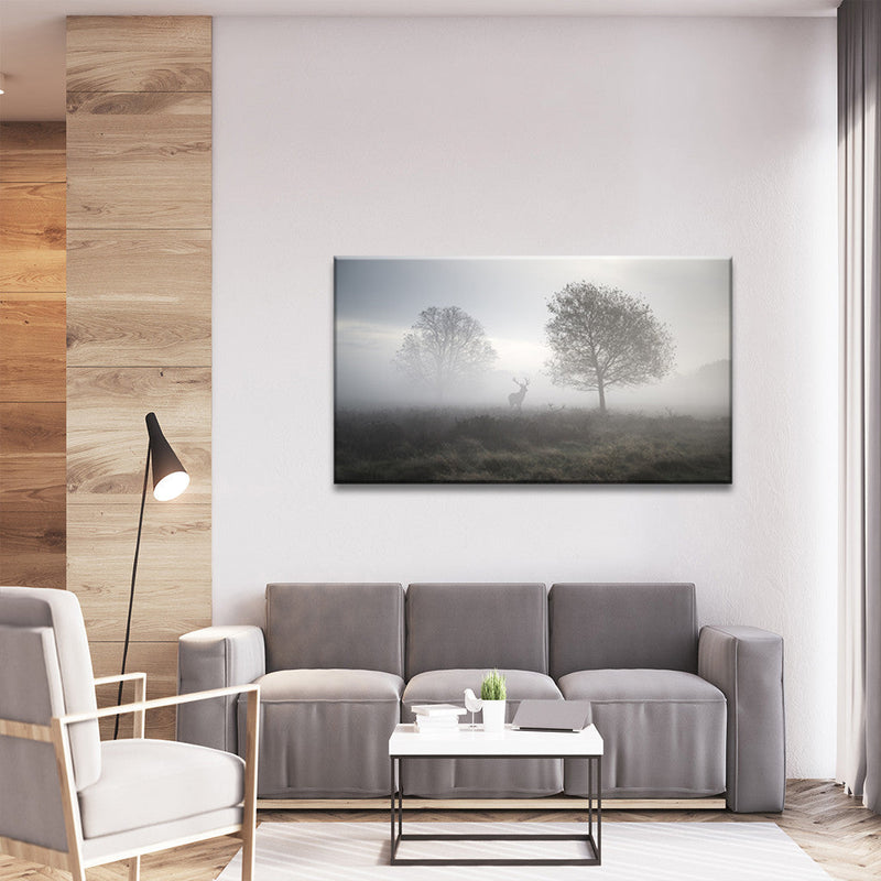 Hunting at Dusk Wall Art