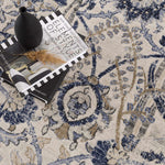 Georgiana Beige & Blue Area Rug