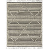 Iman Ivory/Charcoal Hand-Knotted Rug