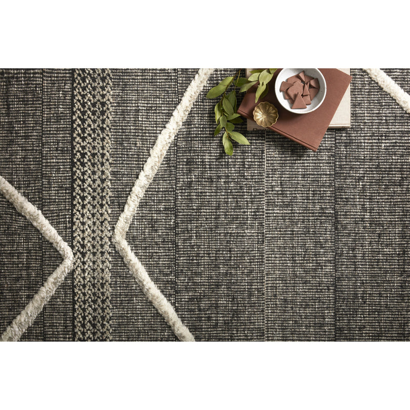 Iman Beige/Charcoal Hand-Knotted Rug