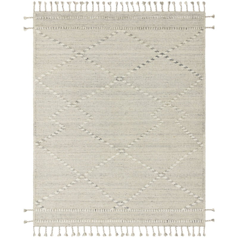 Iman Ivory / Light Grey Hand-Knotted Rug