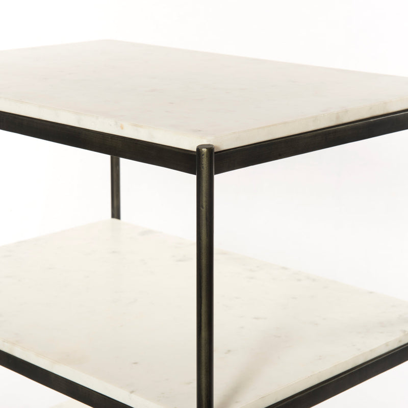 Tatum Nightstand - Hammered Gray | ready to ship!