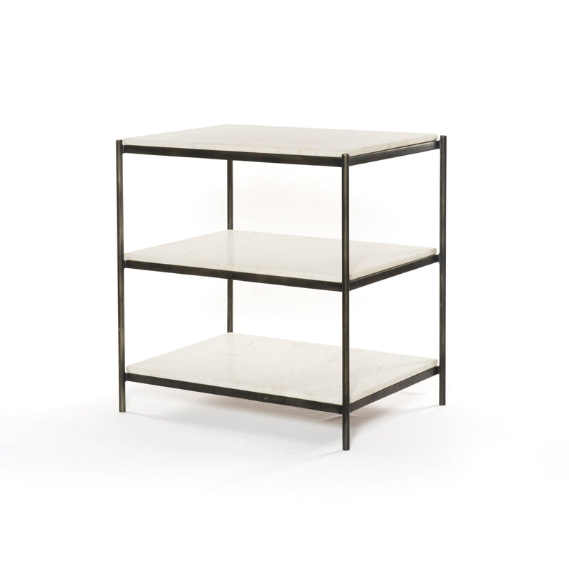 Tatum Nightstand - Hammered Gray | ready to ship!