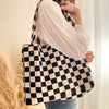 LIMITED EDITION: Checkered Tote Bag - Horizontal