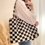 LIMITED EDITION: Checkered Tote Bag - Horizontal