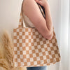 LIMITED EDITION: Checkered Tote Bag - Horizontal