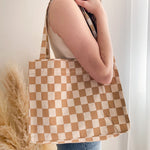 LIMITED EDITION: Checkered Tote Bag - Horizontal