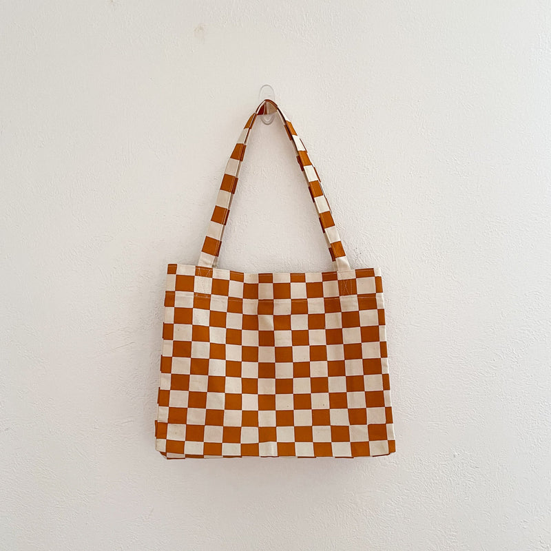 LIMITED EDITION: Checkered Tote Bag - Horizontal