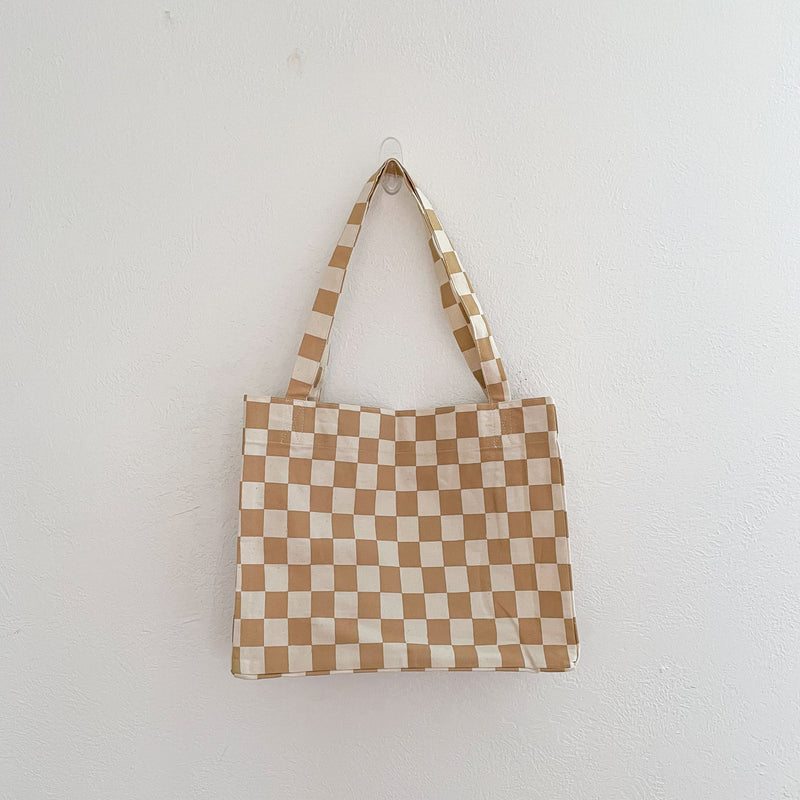LIMITED EDITION: Checkered Tote Bag - Horizontal