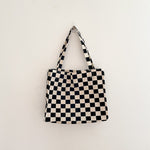 LIMITED EDITION: Checkered Tote Bag - Horizontal
