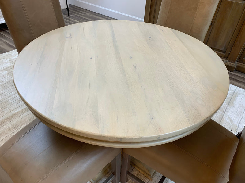 Weston 42" Round Dining Table - New White Wash