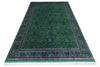 Hand-Knotted Afghani Bukharayi Wool Rug – 6’7″  x  9’9″