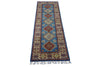 Hand-Knotted Afghani Kazak Wool Rug – 2’0″  x  5’10″