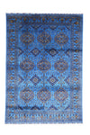 Hand-Knotted Afghani Zerkhaki Wool Rug – 6’7″  x  9’3″